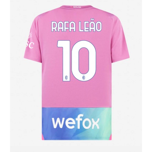 Pánský Fotbalový dres AC Milan Rafael Leao #10 2023-24 Třetí Krátký Rukáv